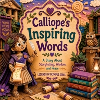 Calliope's Inspiring Words: A Story About Storytelling, Wisdom, and Peace (Legends of Olympus Series) B0HHF76CKG Book Cover
