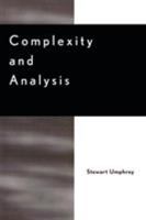 Complexity and Analysis 0739103059 Book Cover