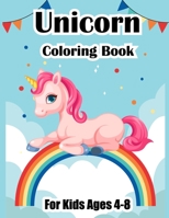Unicorn Coloring Book: For Kids Ages 4-8: A Gift Basket Idea for Kids Ages 4-8 - A Jewish High Holiday Coloring Book B08ZW84QLH Book Cover