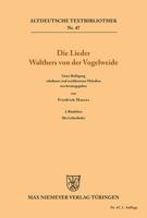 Die Lieder Walthers Von Der Vogelweide 311123956X Book Cover