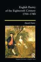 English Poetry of the Eighteenth Century, 1700-1789 (Longman Literature In English Series) 0582227771 Book Cover