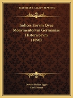 Indices Eorvm Qvae Monvmentorvm Germaniae Historicorvm (1890) 1141790912 Book Cover