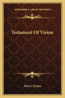 Testament Of Vision 1163815144 Book Cover