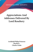 Appreciations and Addresses 1163106836 Book Cover
