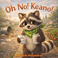 Oh No! Keano!: A Story About Mistakes, Kindness, and Making Things Right starring Keano the Raccoon. B0GQ3JSSWW Book Cover