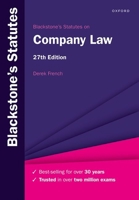 Blackstones Statutes on Company Law 27th Edition 0198892004 Book Cover