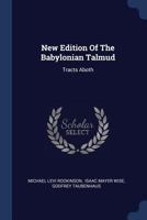 New Edition Of The Babylonian Talmud: Tracts Aboth 1377196720 Book Cover