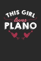 This girl loves Plano: 6x9 | notebook | lined | hometown 1675945039 Book Cover
