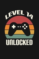 Level 14 Unlocked: Happy 14th Birthday 14 Years Old Gift For Gaming Boys & Girls 1088462421 Book Cover