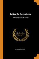 Letter on Corpulence: Addressed to the Public 0353181277 Book Cover