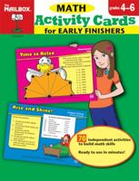 Activity Cards for Early Finishers: Math 1562348949 Book Cover