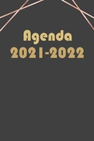 Agenda 2021/2022: format A5 Calendrier semainier, annuel français 16 mois-(gris) /1 semaine sur 2 pages, quotidien, mensuel, journalier B093RWX75K Book Cover