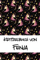 Kritzelbuch von Fenja: Kritzel- und Malbuch mit leeren Seiten f�r deinen personalisierten Vornamen 1077450583 Book Cover