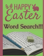 WORD SEARCH: HAPPY EASTER WORD SEARCH, 150 PUZZLES WITH SOLUTIONS, MORE THAN 1000 WORDS,EASY WORD SEARCH PUZZLES FOR ALL, GREAT GIFT FOR FRIENDS AND FAMILY B09TG5GFCH Book Cover