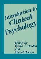 Introduction to Clinical Psychology 0306448777 Book Cover