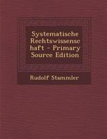 Systematische Rechtswissenschaft 1022540343 Book Cover