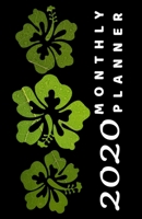 2020 Monthly Planner: Green Hibiscus Flowers - Small Pocket Calendar 5.06 x 7.81 1655164163 Book Cover