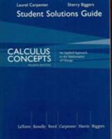 Calculus Concepts Student Solutions Manual 0618789863 Book Cover
