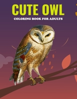 Cute Owl Coloring Book For Adults: An Owl Coloring Book with Fun Easy , Amusement, Stress Relieving & much more For Adults, Men, Girls, Boys & Teens B095L9LRHX Book Cover