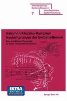 Systemanalyse Der Selbstreflexion: Eine Inhaltliche Vorstudie Zu Einer Computersimulation 3764307781 Book Cover