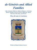 de Generes and Allied Families 1621370909 Book Cover