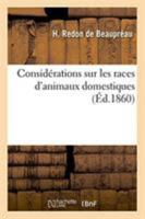 Considérations sur les races d'animaux domestiques 2329271247 Book Cover
