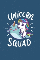 Unicorn Squad: Notebook for Unicorn Lovers-College Ruled Lined Blank 6x9 inch 110 page-Daily Journal for Girls Diary for women 1710349794 Book Cover