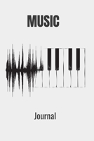 Music Journal: Blank Music Sheet Notebook: Music Manuscript Paper, Staff Paper, (6"x9" - 100 Pages), Music Composition Book 1686875207 Book Cover