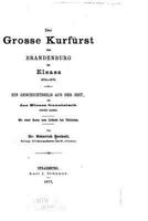 Der Grosse Kurfurst Von Brandenburg Im Elsass, 1674-1675, Ein Geschichtsbild 1160068399 Book Cover