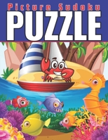 Picture Sudoku Puzzle Book For Kids: Fun & Challenging sea creature picture sudoku puzzles With Solutions for cleaver Kids B0CPT2J3F9 Book Cover