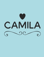 Camila: Personalized First Name -Wide Ruled Notebook Planner Journal Perfect For Creative Writing To-do Lists Makes A Perfect  Gift  7"x10"-127 Pages 1695698118 Book Cover