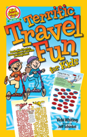 Terrific Travel Fun for Kids: Puzzles, Word Searches, Mazes, and More for Kids Who Are Going Places! (Happy Fox Books) Road Trip Activity Book for Children Age 5-10 to Stay Occupied with No Screentime 1641242434 Book Cover