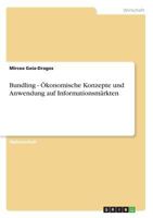 Bundling - konomische Konzepte und Anwendung auf Informationsmrkten 3639442172 Book Cover