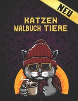 Malbuch Erwachsene Katzen: 50 Einseitige Katzen-Designs Stressabbauende Malbuch Katzen Designs Erstaunliche zum Ausmalen und Entspannen Katzen-Malbuch ... Malbuch für Katzenliebhaber B095GRWS1R Book Cover