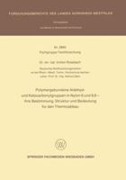 Polymergebundene Aldehyd- Und Ketocarbonylgruppen in Nylon 6 Und 6, 6 Ihre Bestimmung, Struktur Und Bedeutung Fur Den Thermoabbau 3663199797 Book Cover