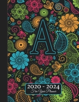 Five Year Planner: Monogram A Voodoo Style Binding I Your Initials Motivational Bullet Planner I 5 Years Appointments, Family Events, Log Book Business I Agenda & Schedule Journal I Christmas Gift 1673966217 Book Cover