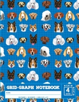 Dog Lover Grid • Graph Notebook / Quadrant Exercise Book / 1/4" X 1/4" Or Four Squares Per Inch (Coordinate / Quadrille / Quad Paper) / 100 Pages / ... great for Maths, Bio, Chemistry & Geometry 1698388667 Book Cover