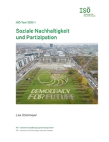 Soziale Nachhaltigkeit und Partizipation: Bürgerbeteiligung und Bürgerengagement als Chance 3695171286 Book Cover