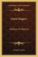 Great Singers 1438519737 Book Cover
