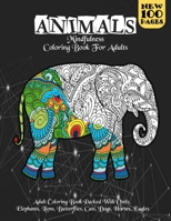 Animals Mindfulness Adult Coloring Book B0C9SG1YQ8 Book Cover