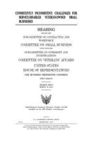 Consistently inconsistent : challenges for service-disabled, veteran-owned small businesses 1981651691 Book Cover