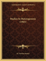 Studies In Heterogenesis 1179723961 Book Cover