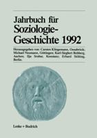 Jahrbuch Fur Soziologiegeschichte 1992 332296048X Book Cover