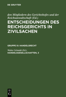 Handelsgesellschaften, 3: Offene Handelsgesellschaft Und Kommanditgesellschaft 311123374X Book Cover