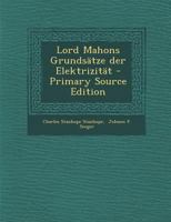 Lord Mahons Grunds�tze Der Elektrizit�t 0274965372 Book Cover