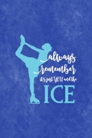Always Remember It�s Just You And The Ice: All Purpose 6x9 Blank Lined Notebook Journal Way Better Than A Card Trendy Unique Gift Blue Velvet Ice Skating 1706555741 Book Cover