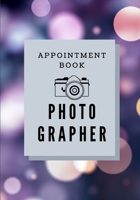 Purple blinker cover Photographer Appointment book: Pretty Gift For Who love photo, coffee, clam, photographer, girls, women violet size 7X10 205 pages 1652555528 Book Cover