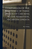 Comparison of the Resistence of Three Breeds of Chickens to the Nematode, Ascaridia Lineata 1015220649 Book Cover