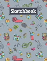 Sketchbook: 8.5 x 11 Notebook for Creative Drawing and Sketching Activities with Healthy Lifestyle Themed Cover Design 1710150106 Book Cover
