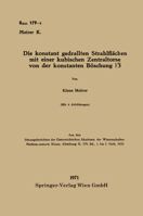 Die konstant gedrallten Strahlflächen mit einer kubischen Zentraltorse von der konstanten Böschung √3 3662240688 Book Cover